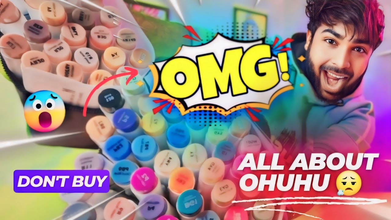 Ohuhu alcohol markers  (Honest Review of Skintone & Multicolor ) #ruffart#ohuhu