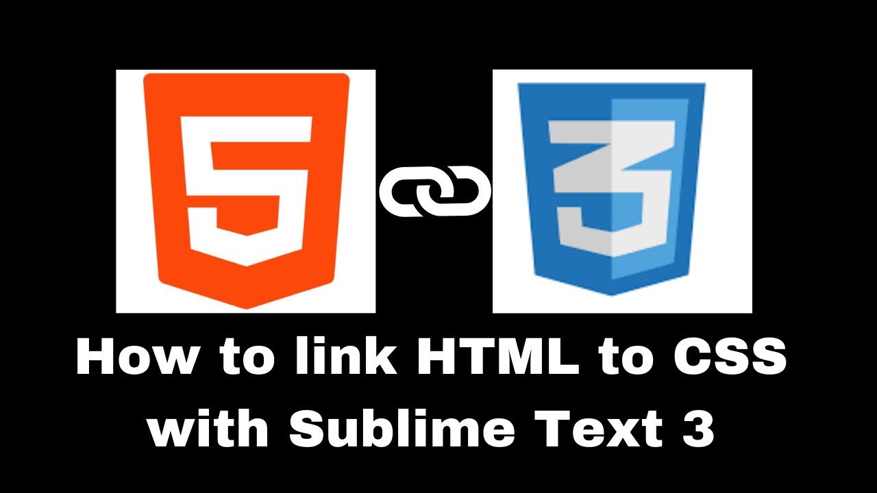 How to link HTML to CSS with Sublime Text 3