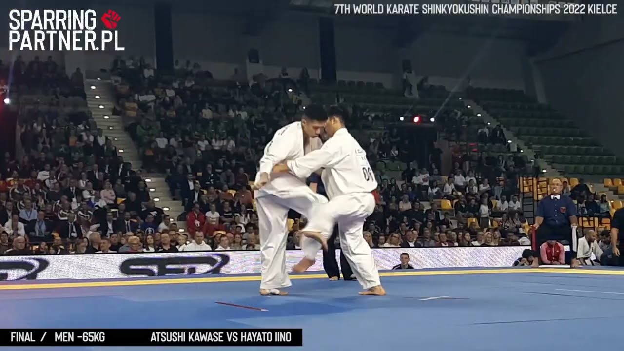 Atsushi Kawase vs Hayato Iino final -65 kg | 7th World Karate Shinkyokushin Championships 2022