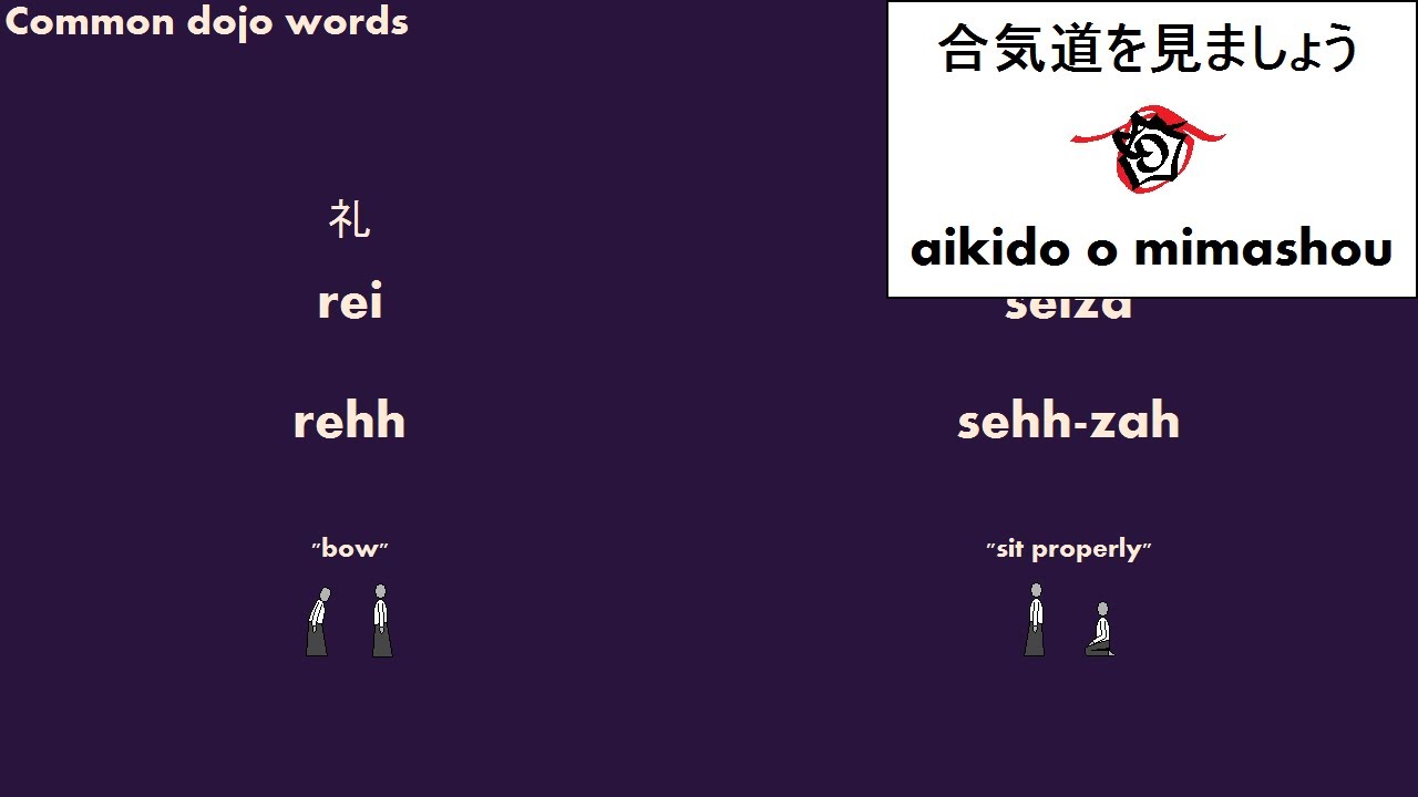 Common dojo words