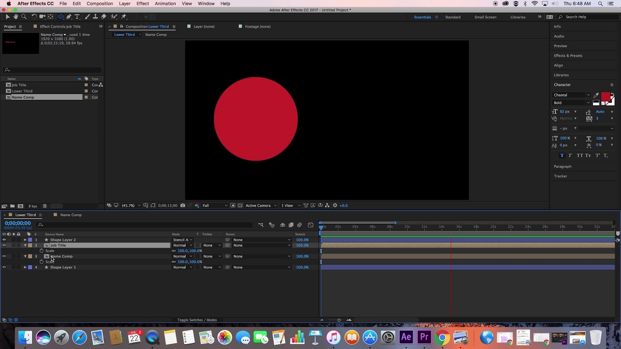 After Effects: the Pick Whip Tool