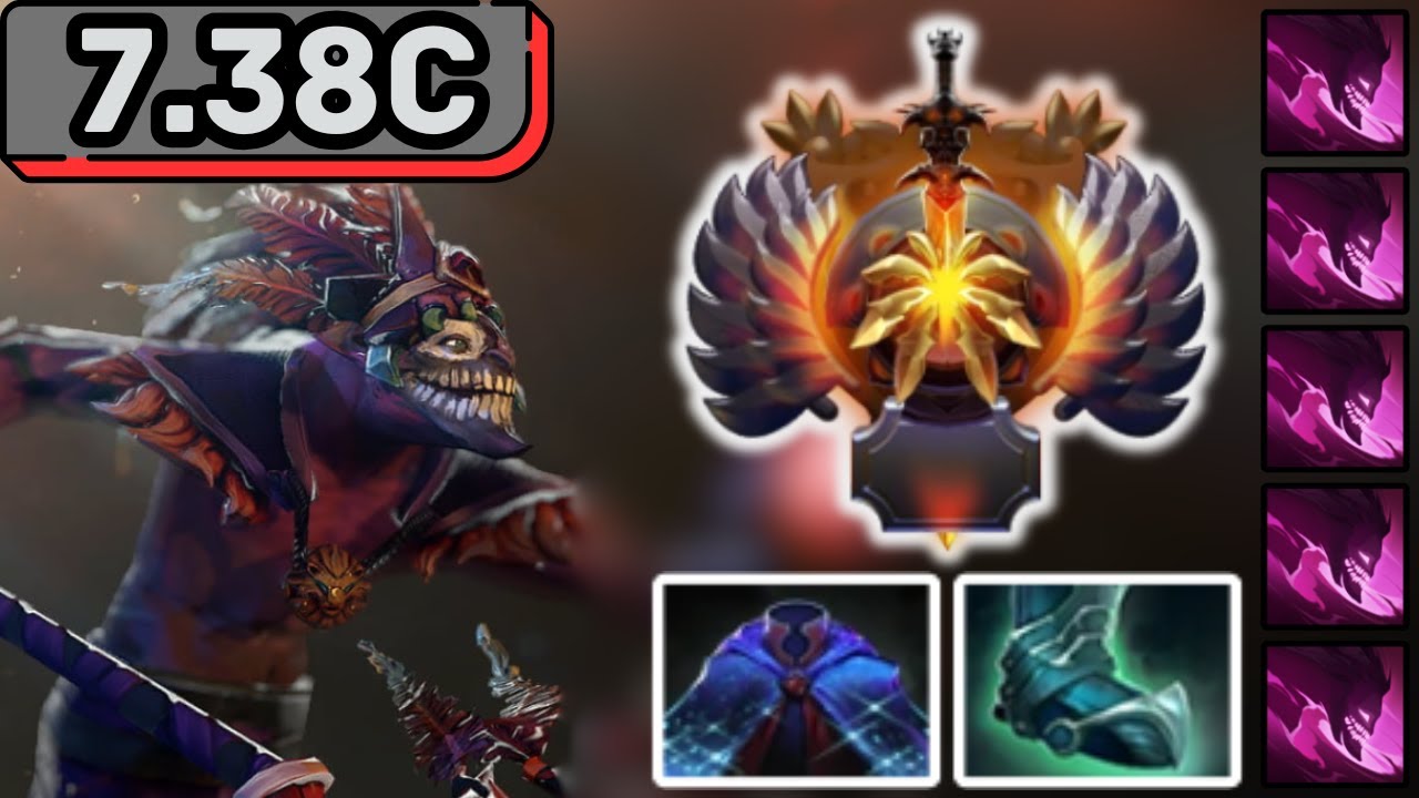 IMMORTAL DAZZLE Hard Support Gameplay Patch 7.38c - Dota 2 Support