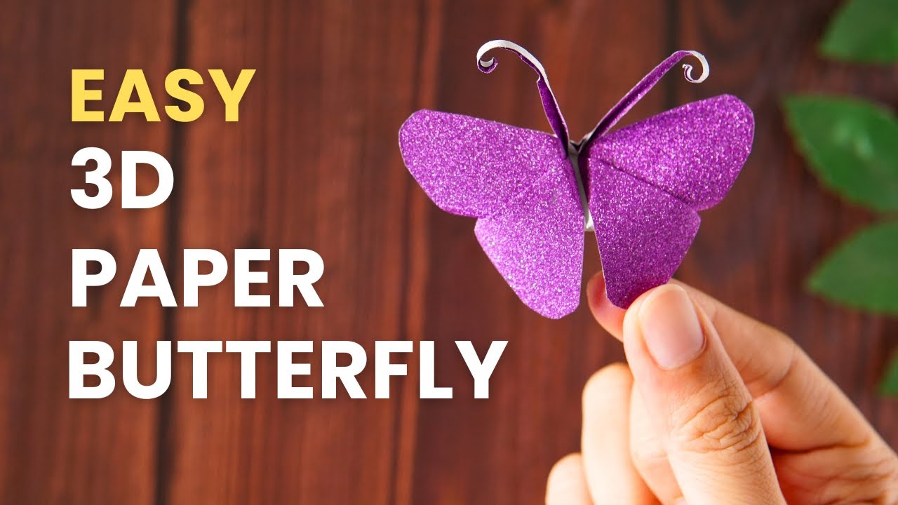 How to Make a 3D Paper Butterfly | Easy Beginners Friendly Tutorial