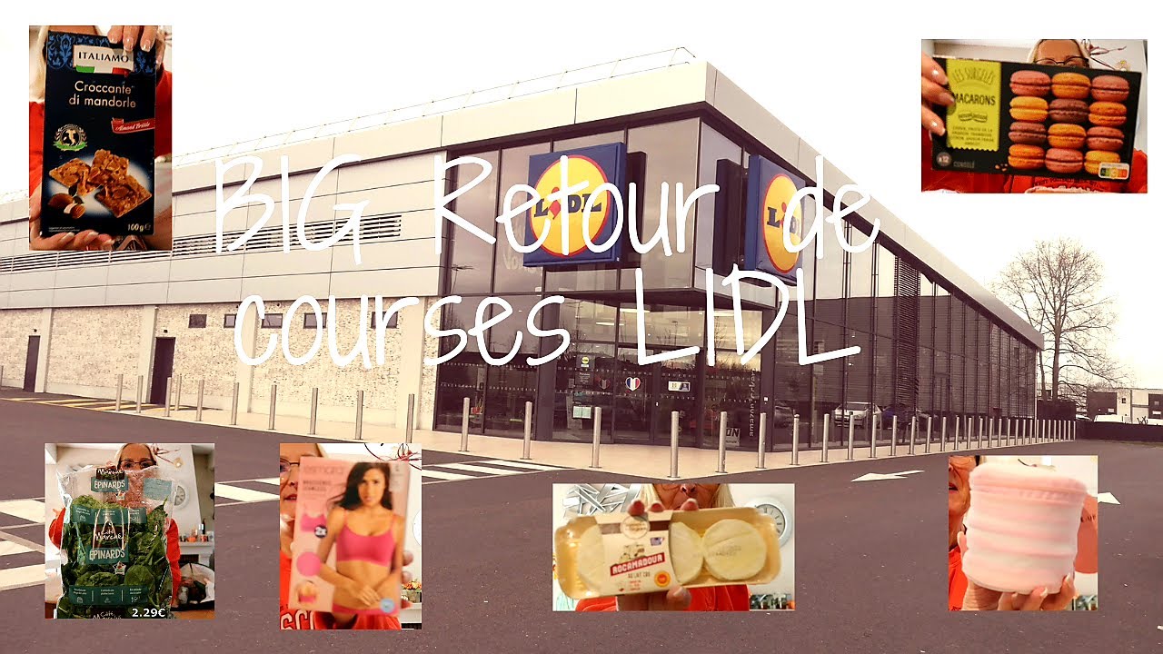 BIG Retour de courses LIDL avec les prix et le menu de la semaine