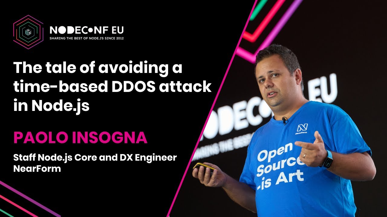 The tale of avoiding a time based DDOS attack in Node.js - Paolo Insogna | NodeConf EU 2022