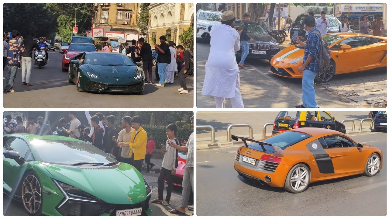 Mumbai millionaire car,s 4k video #lamborghini #ferrari #bmw #mustang #porsche #carvideo 