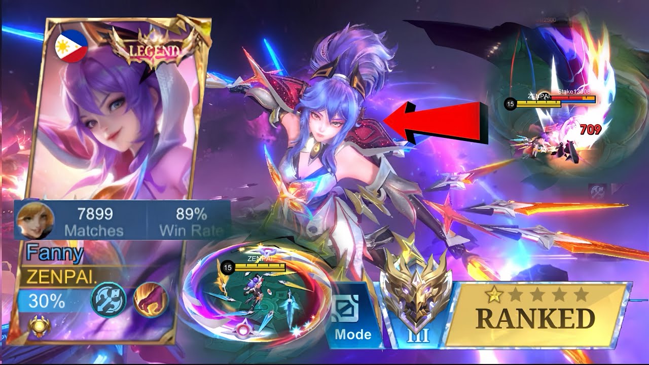 NO SKIN PRANK TO RANDOM WITH LEGEND SKIN FANNY.. (THEY GOT HUMBLED) - MLBB