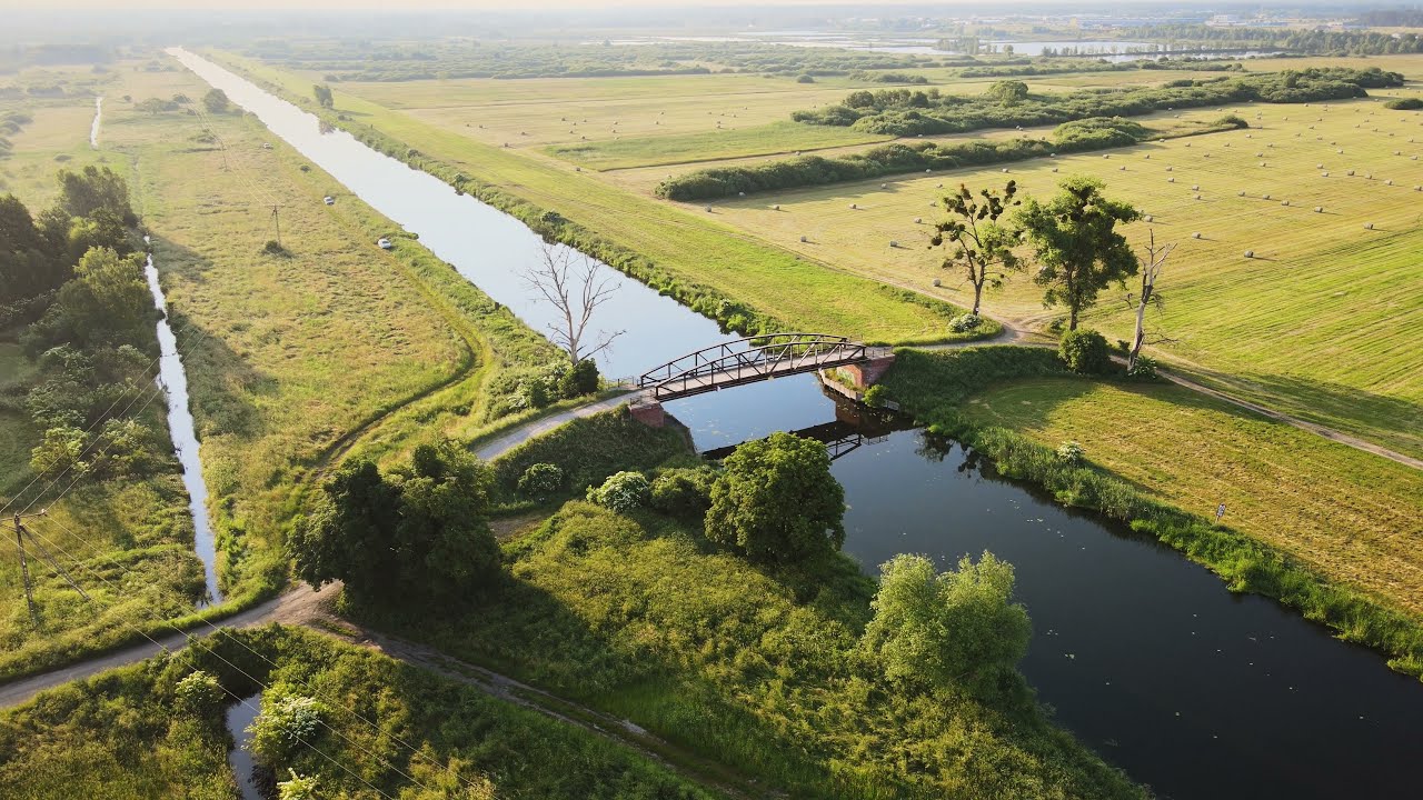 [4K] Kanał Bydgoski: śluza Osowa Góra i okolice (droga ekspresowa S-5, owczy most, tama bobrów)