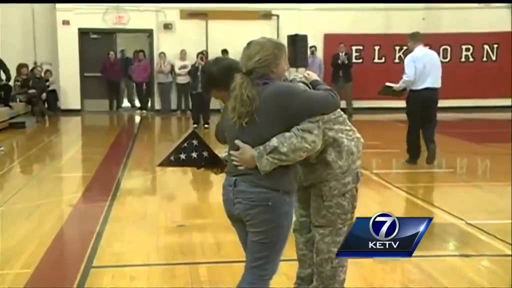 Soldier's sister gets birthday surprise