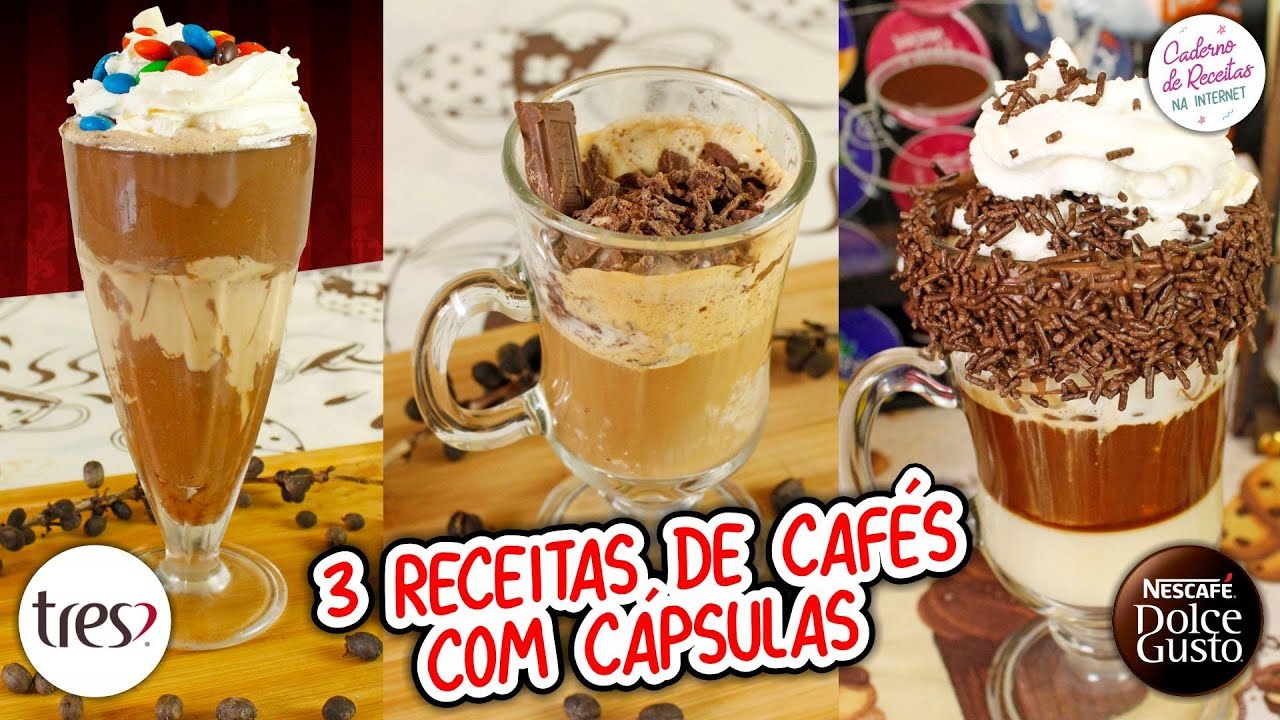 3 Receitas de Cafés com Cápsulas da Dolce Gusto e Três Corações