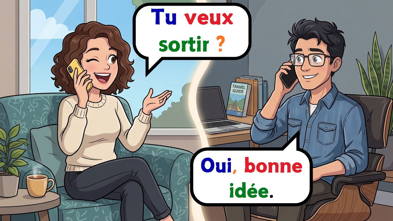 🇫🇷 Daily French Speaking Practice | Real Conversations | Daily Phone Calls 📱