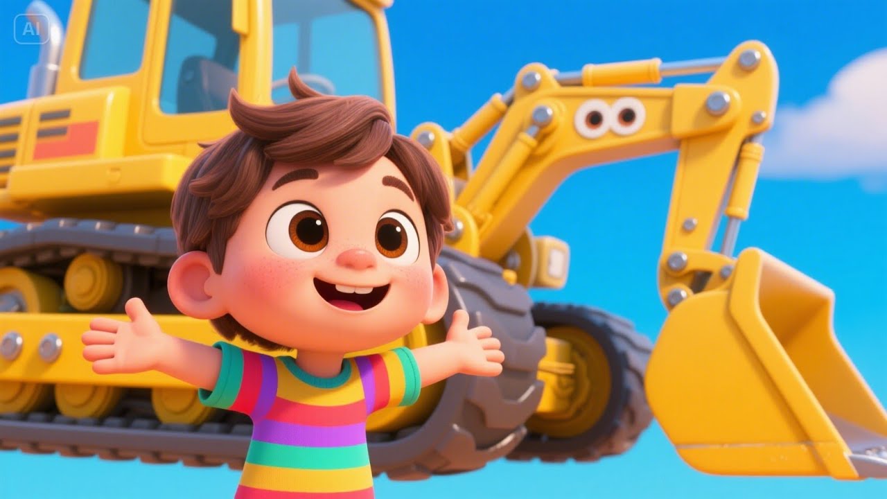 Bulldozer at the Building Site | Exciting Bulldozer Song for Kids | Construction Adventure Rhyme