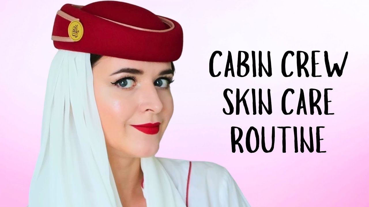 EMIRATES CABIN CREW SKINCARE ROUTINE ON A LAYOVER | Evening skin care of a flight attendant