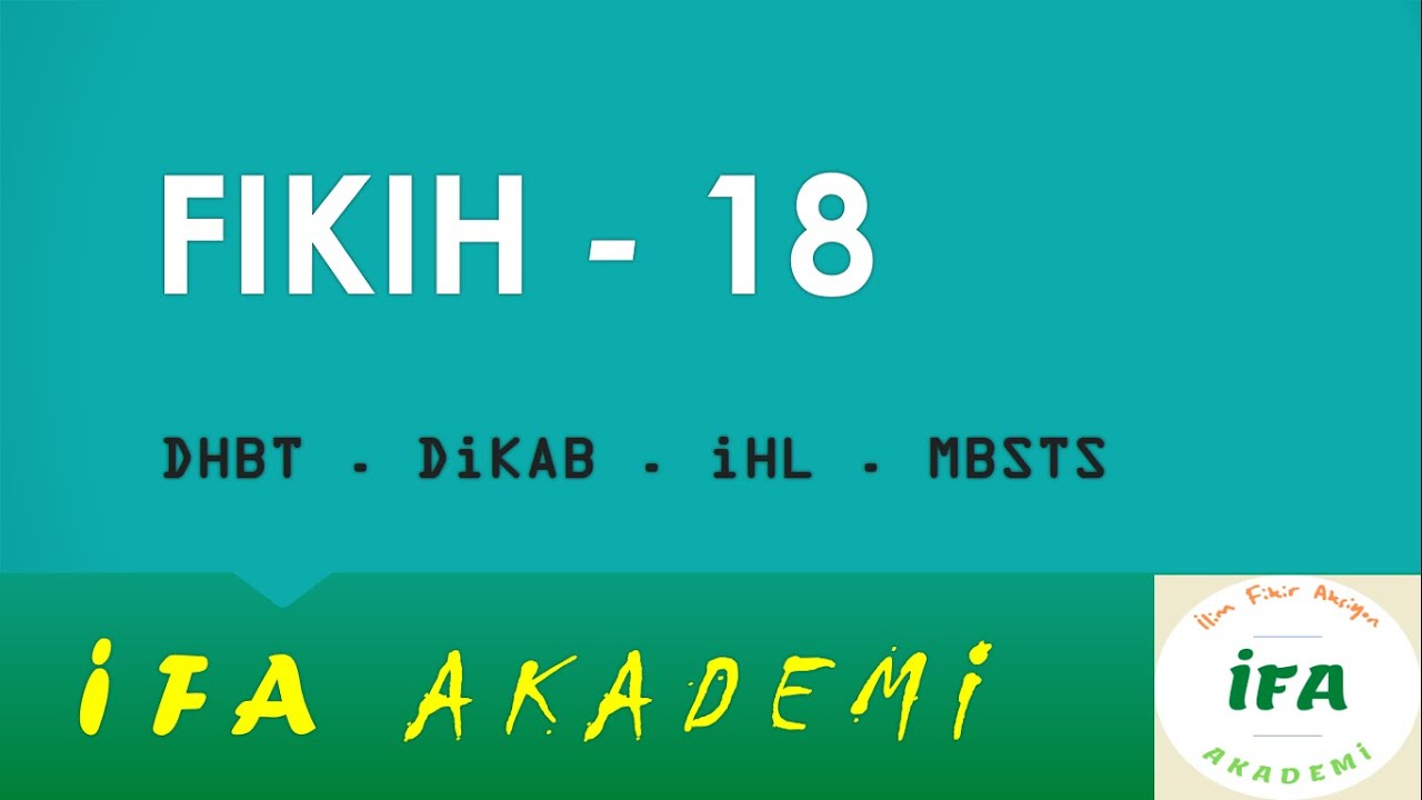 18) Fıkıhta ORUÇ 🌙 full anlatım (tek videoda halledin)  ▸ Dikab, Dhbt - 2024