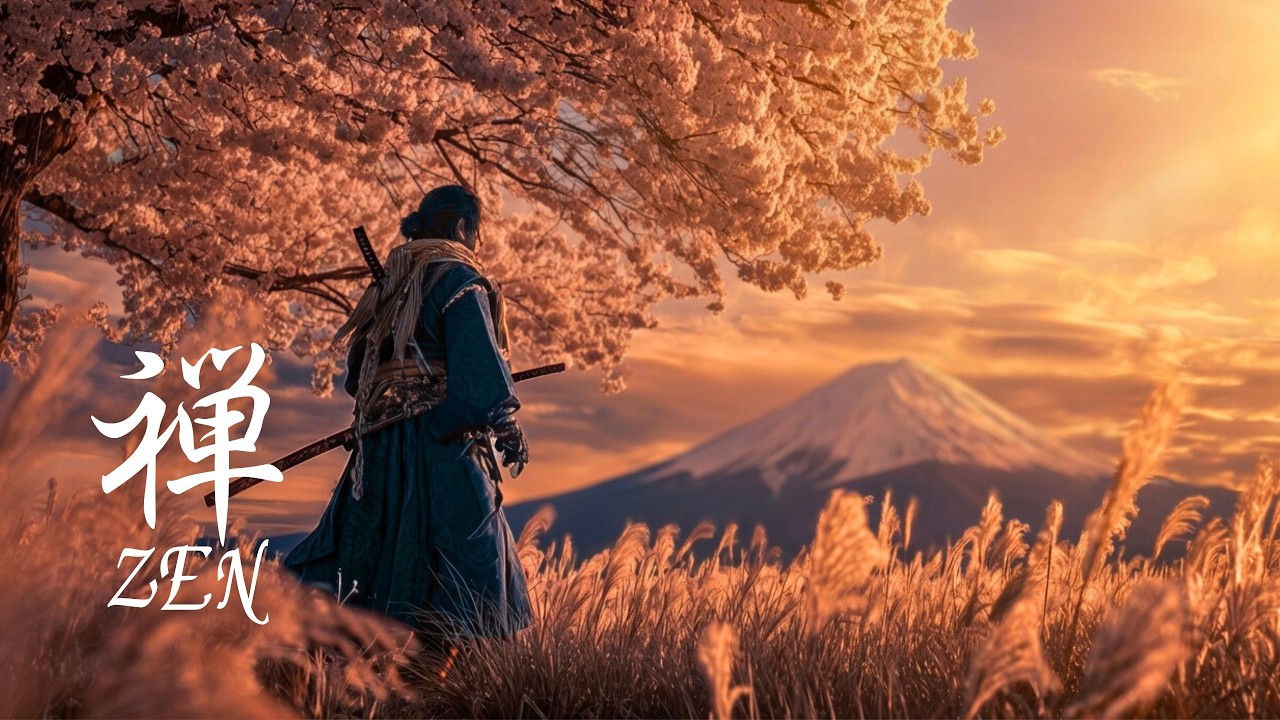 Samurai Spirit Zen Meditation Music — Sakura at Golden Dusk