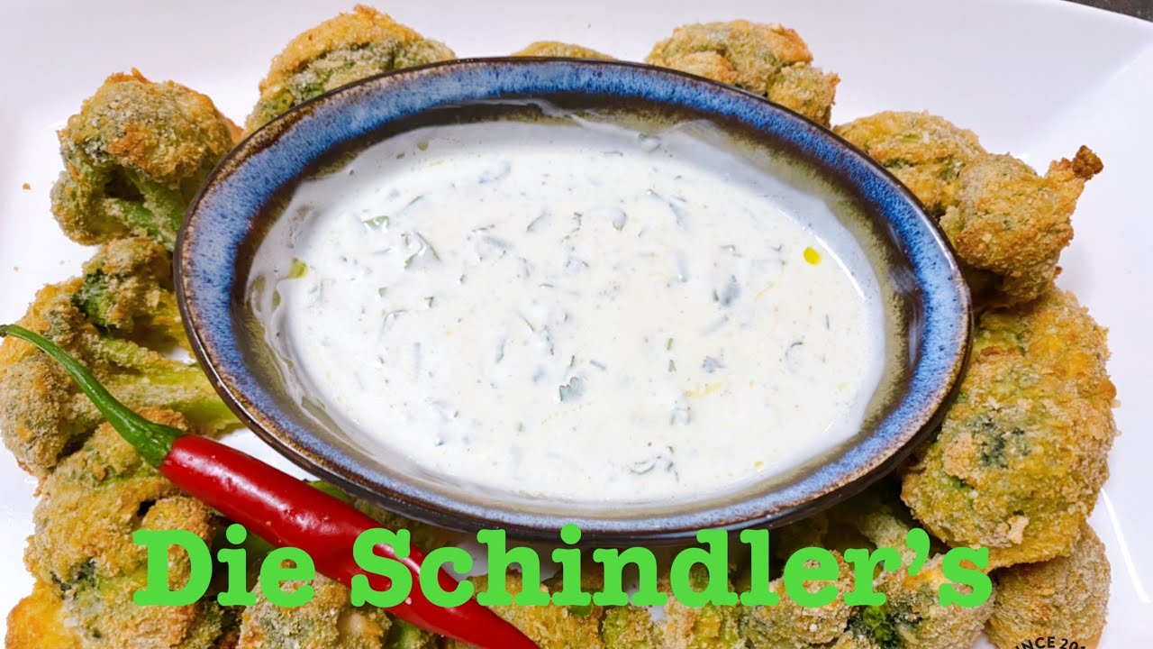 Knuspriger Broccoli aus  dem Backofen mit Dipp  - lecker und schnell