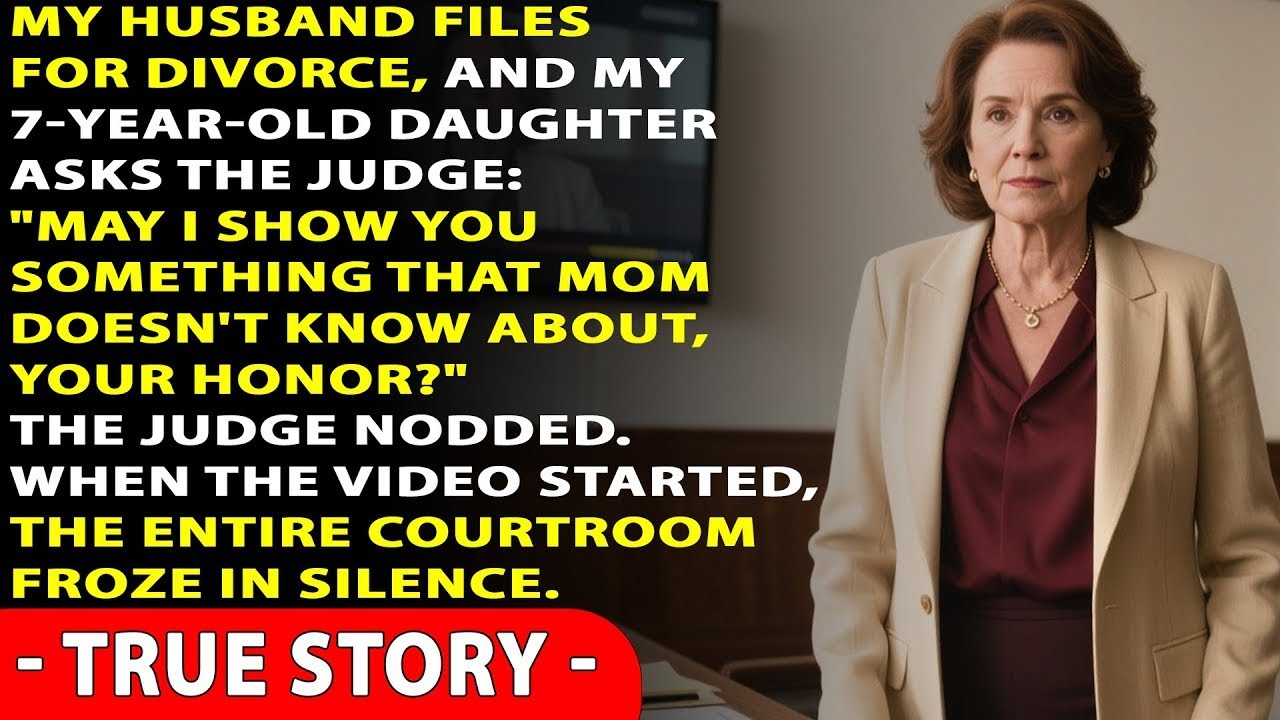 At my divorce hearing, my daughter played a video — Everyone was shocked by what it revealed…