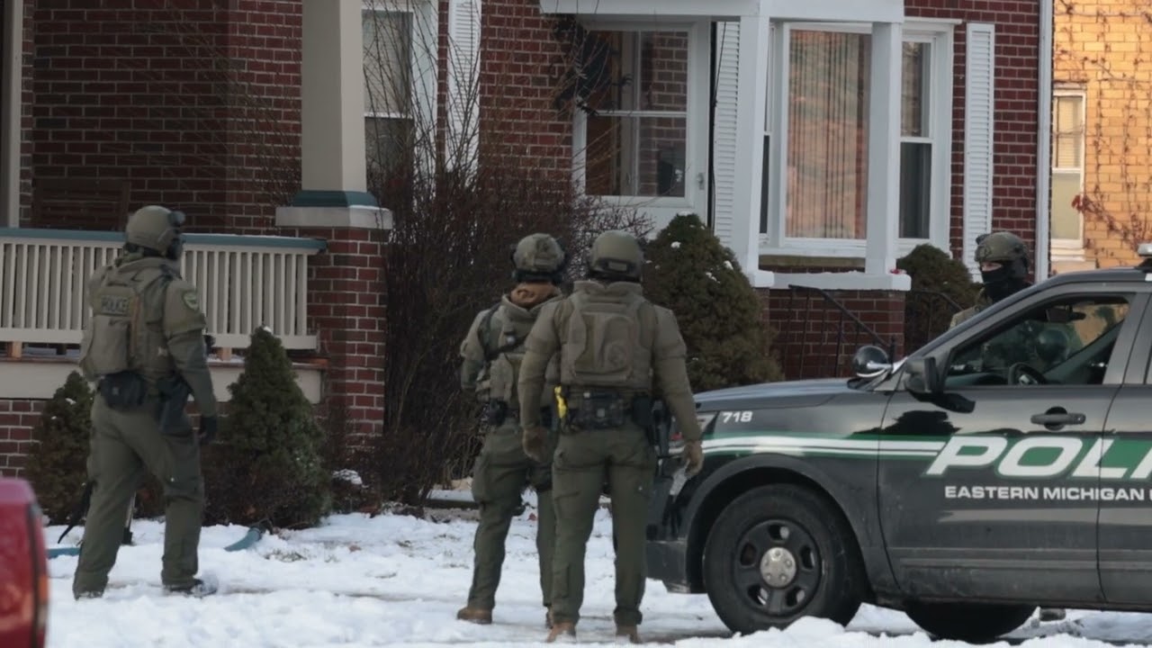 Police standoff with man armed with sword in Ypsilanti enters second day