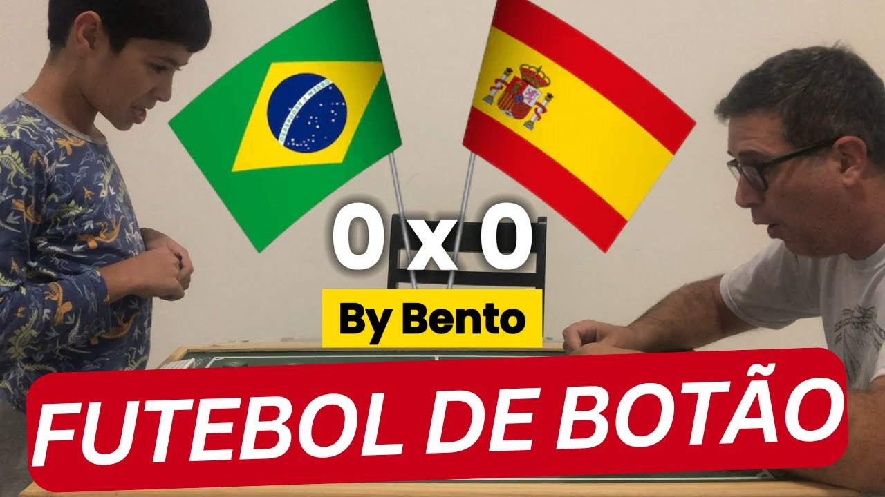 Jogo de Botão Brasil versus Espanha