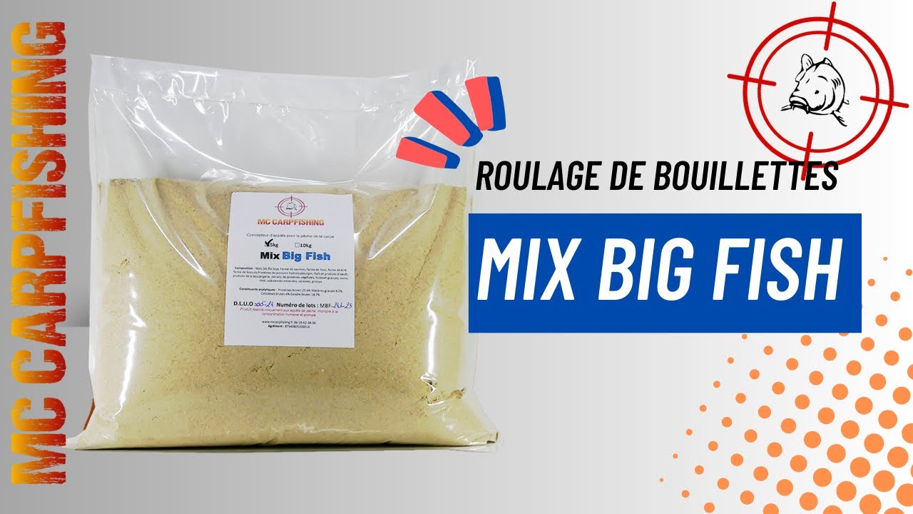 Peche de la carpe: Roulage bouillettes mix big fish