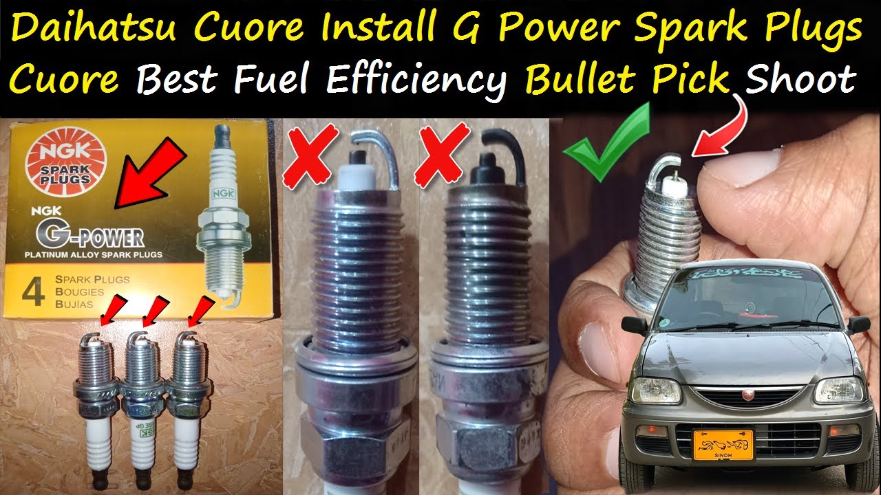 Daihatsu Cuore Install G Power Spark Plugs | Best Fuel Efficiency | Spark Plug Price | Owners Review