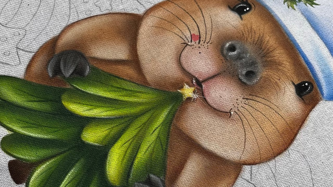 Como pintar uma capivara fofa Parte 01