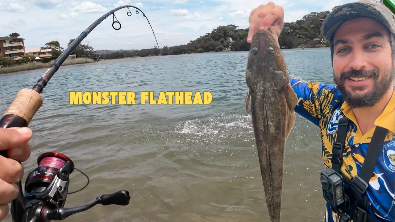 Monster Flathead Catch at Narrabeen Lagoon! (Catch & Cook Adventure)