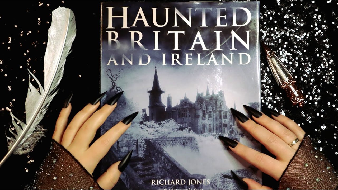 ASMR This Book Will Give You Tingles 📓 Haunted Britain and Ireland 🎃 Page Tracing & Tapping 💋Whisper