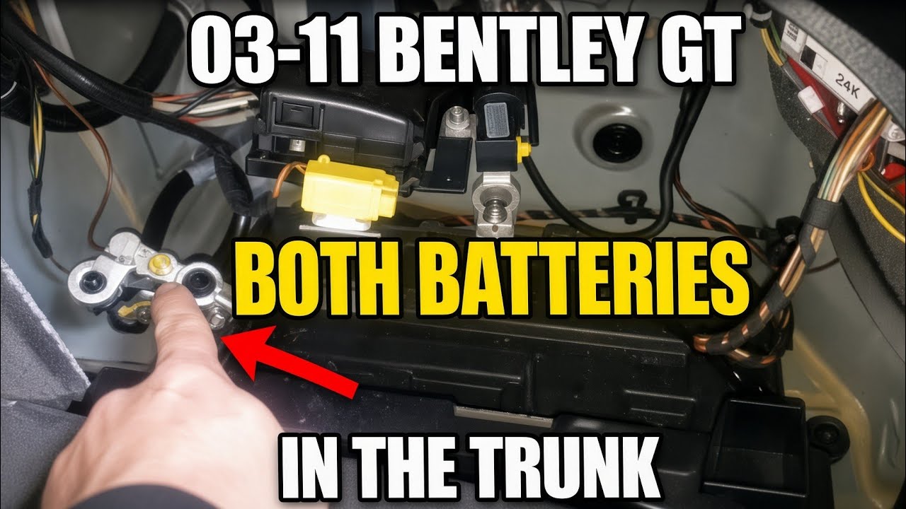 03-11 Bentley Continental GT Battery Replacement How to