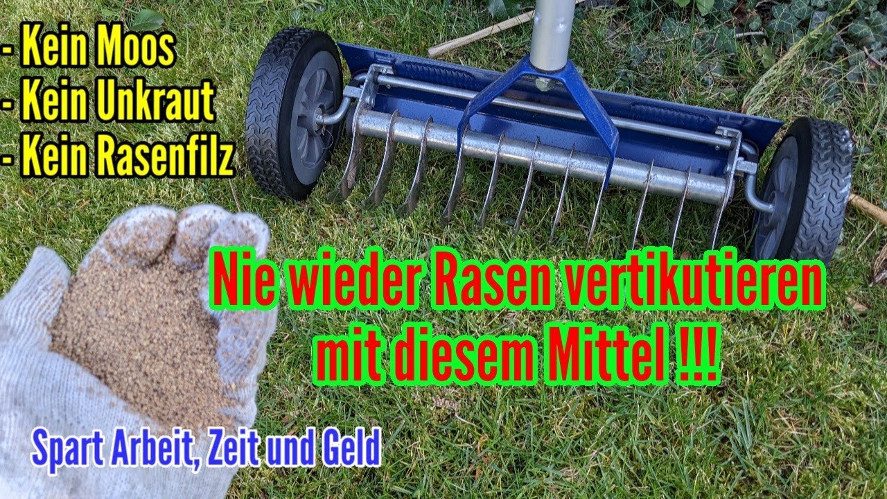 Nie mehr Vertikutieren trotzdem kein Moos und Unkraut im Rasen Ich habe etwas Erfunden