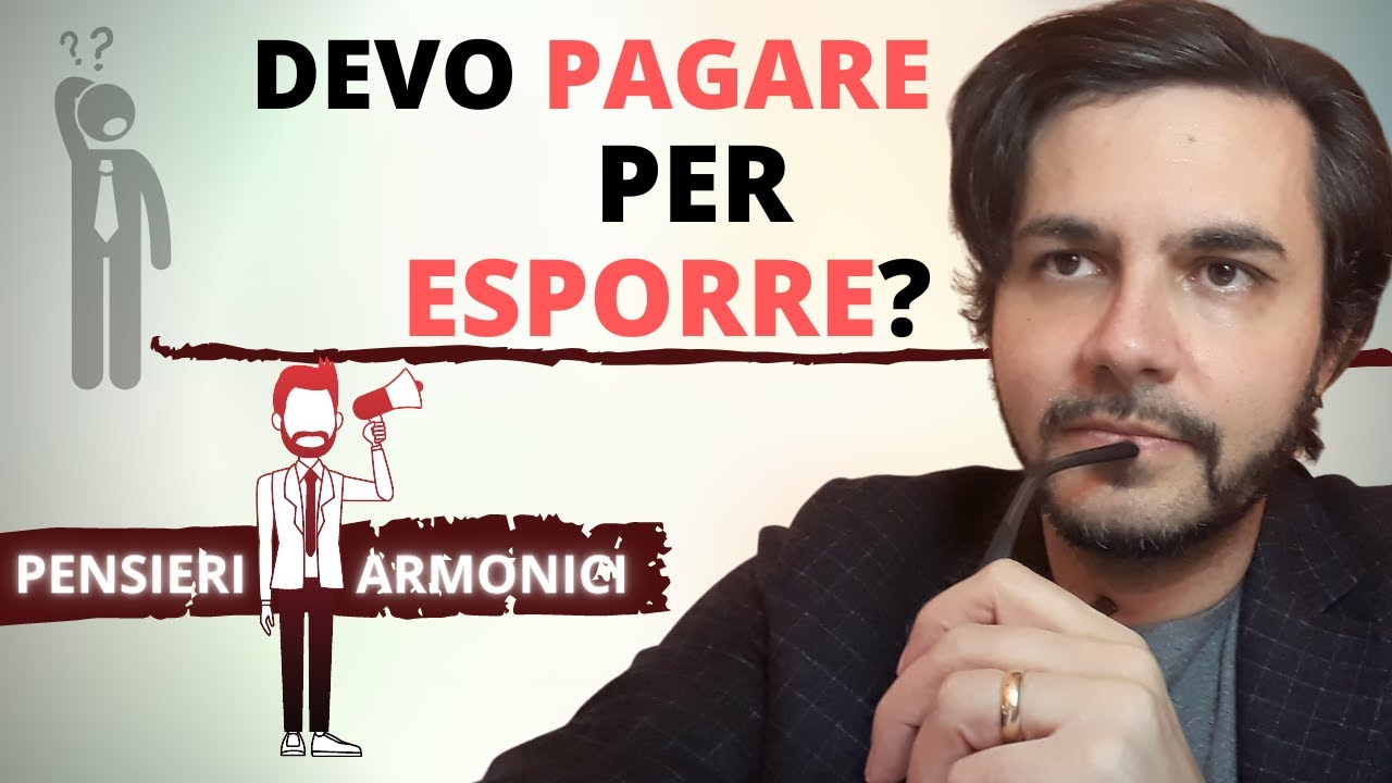 Devo pagare per esporre?