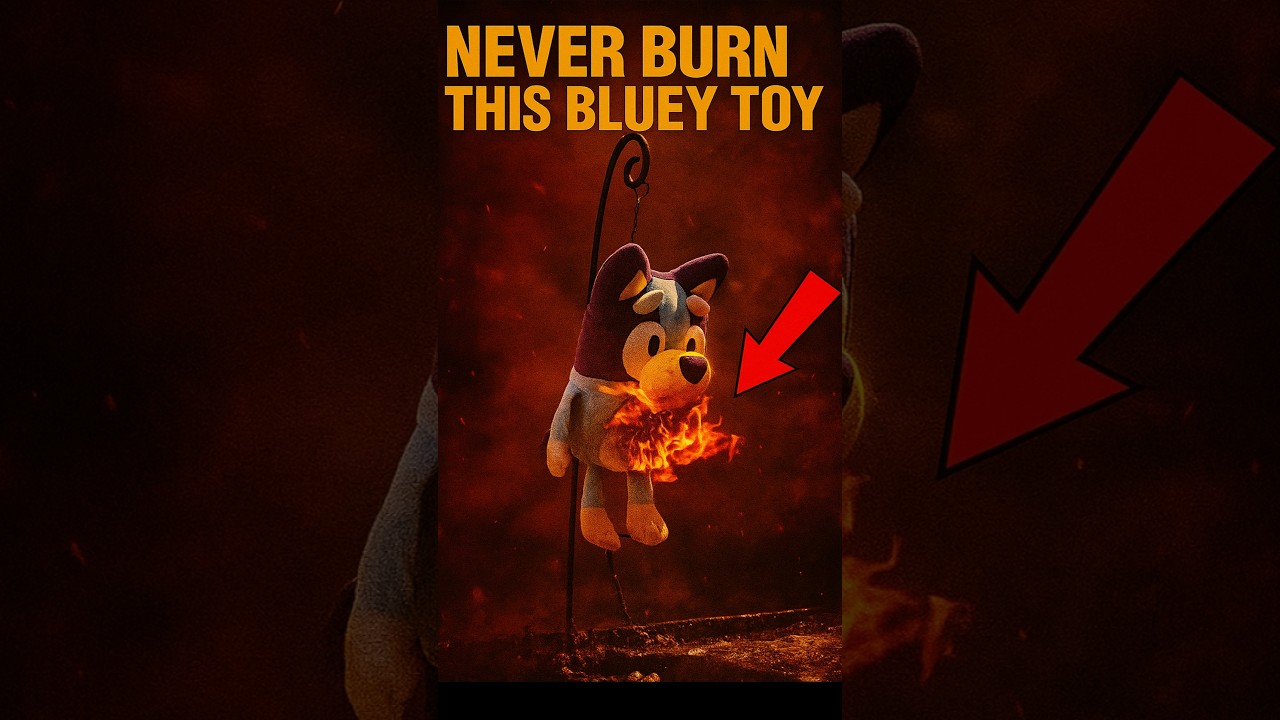 NEVER BURN THIS BLUEY TOY 🦴😱🔥