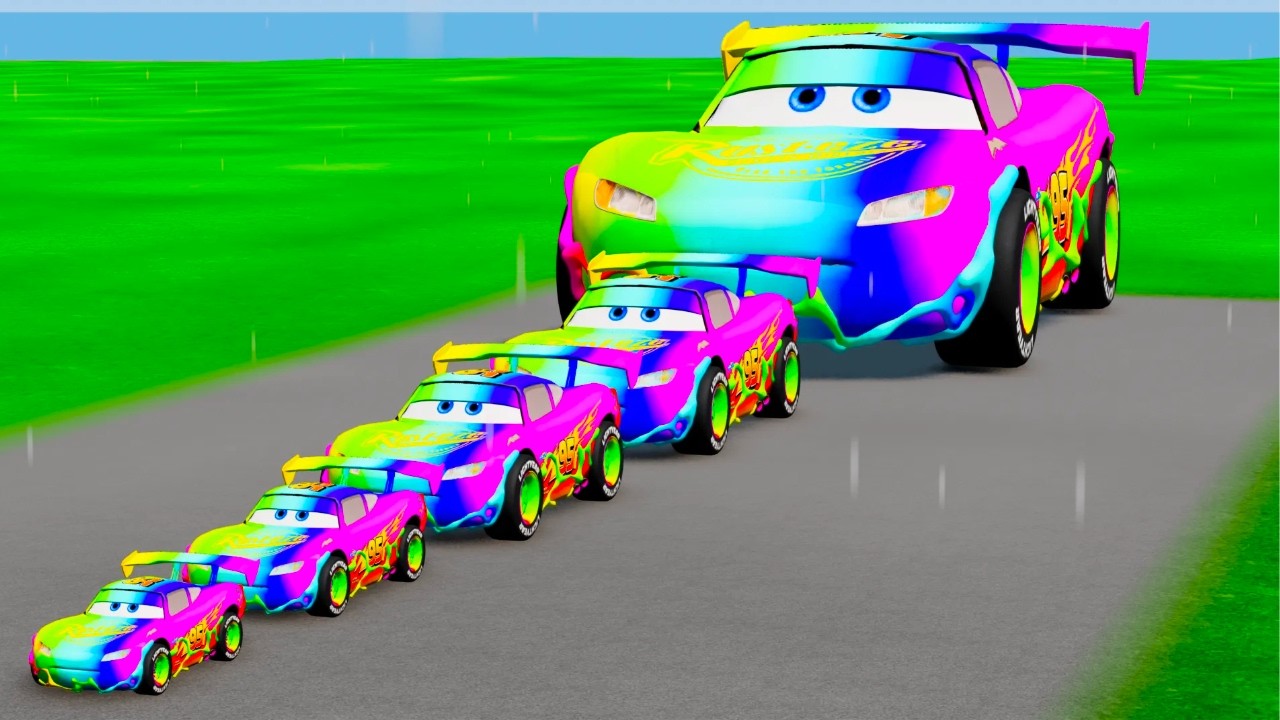 Big & Small Telegram  @mCqueen_drive Vs Thomas Train The Tank Engine Vs Portal Vs Cars_Beamng.drive