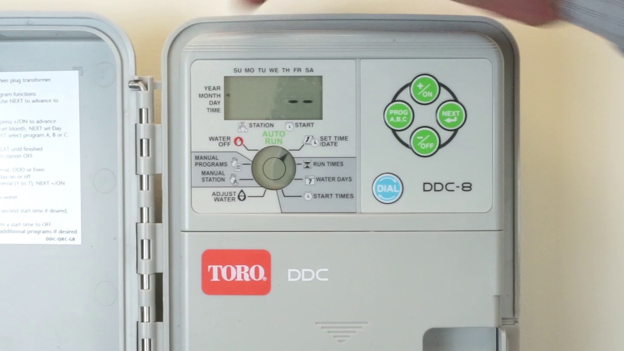 Toro DDC 8 Setup Overview Date & Time