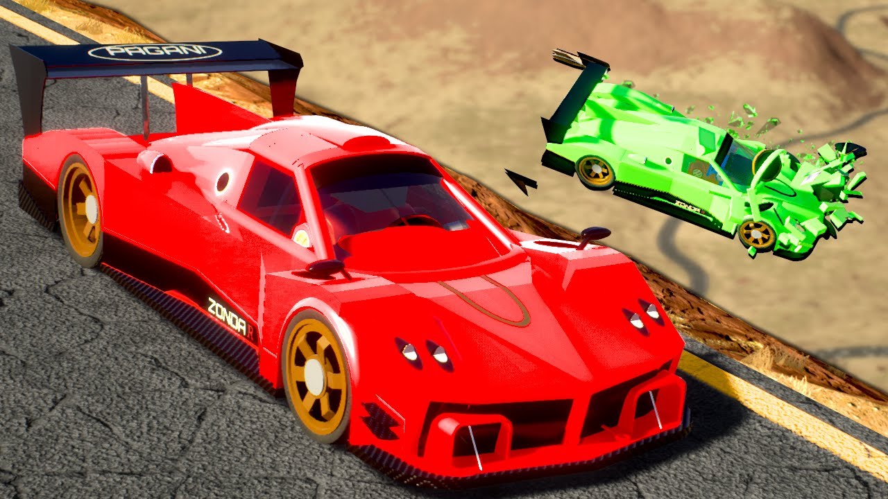 CANYON RACE IN LEGO SUPERCARS! (Brick Rigs)