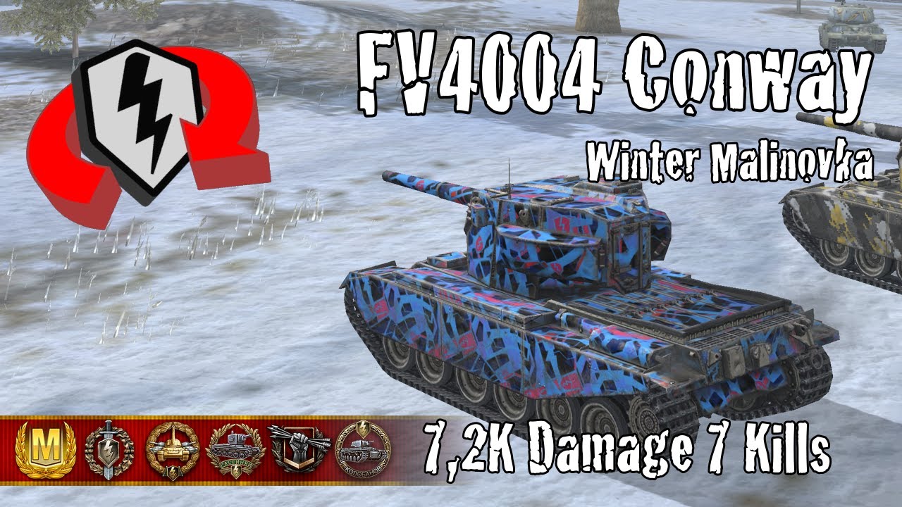 FV4004 Conway  |  7,2K Damage 7 Kills  |  WoT Blitz Replays
