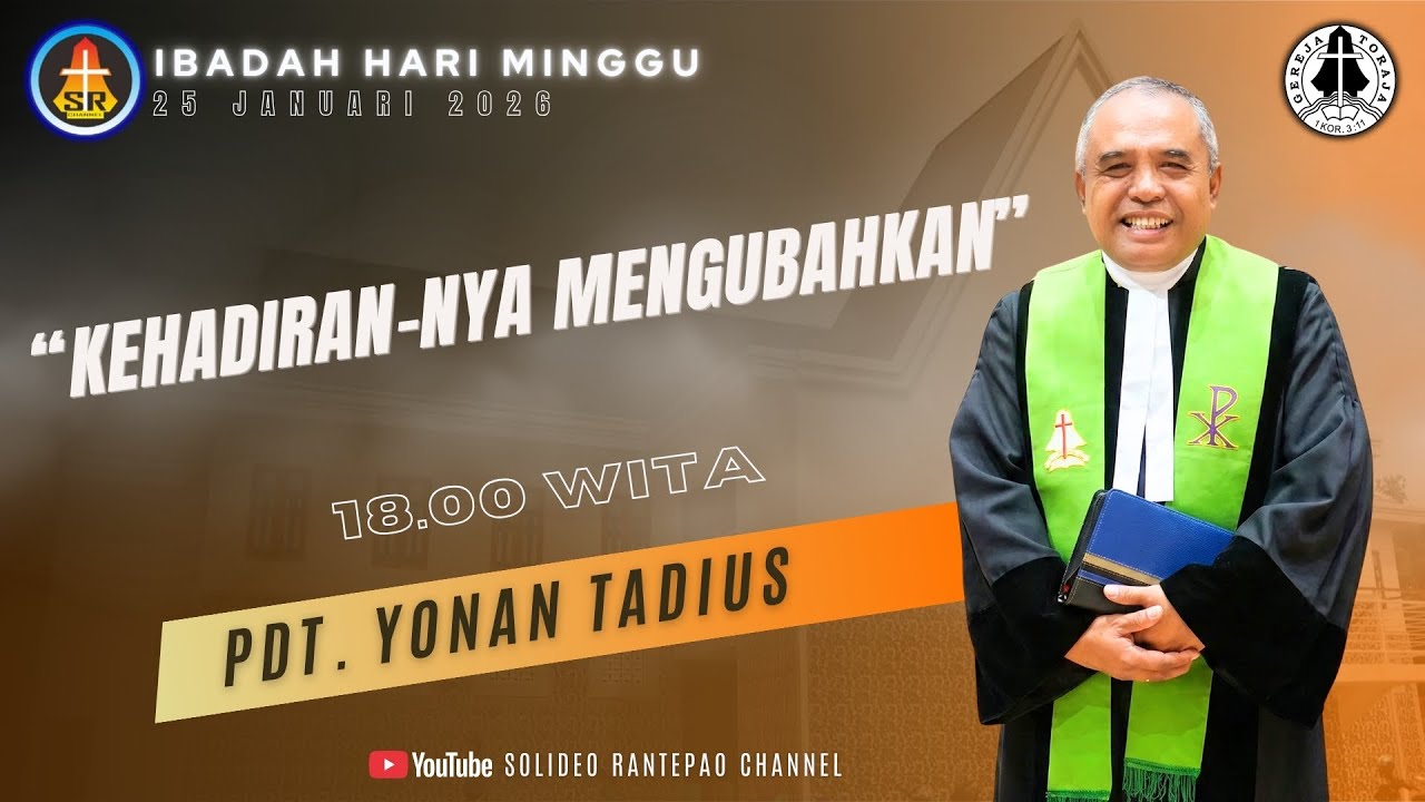 [LIVE] Ibadah Hari Minggu | 25/01/2025 pukul 18:00 WITA | Gereja Toraja Jemaat Rantepao