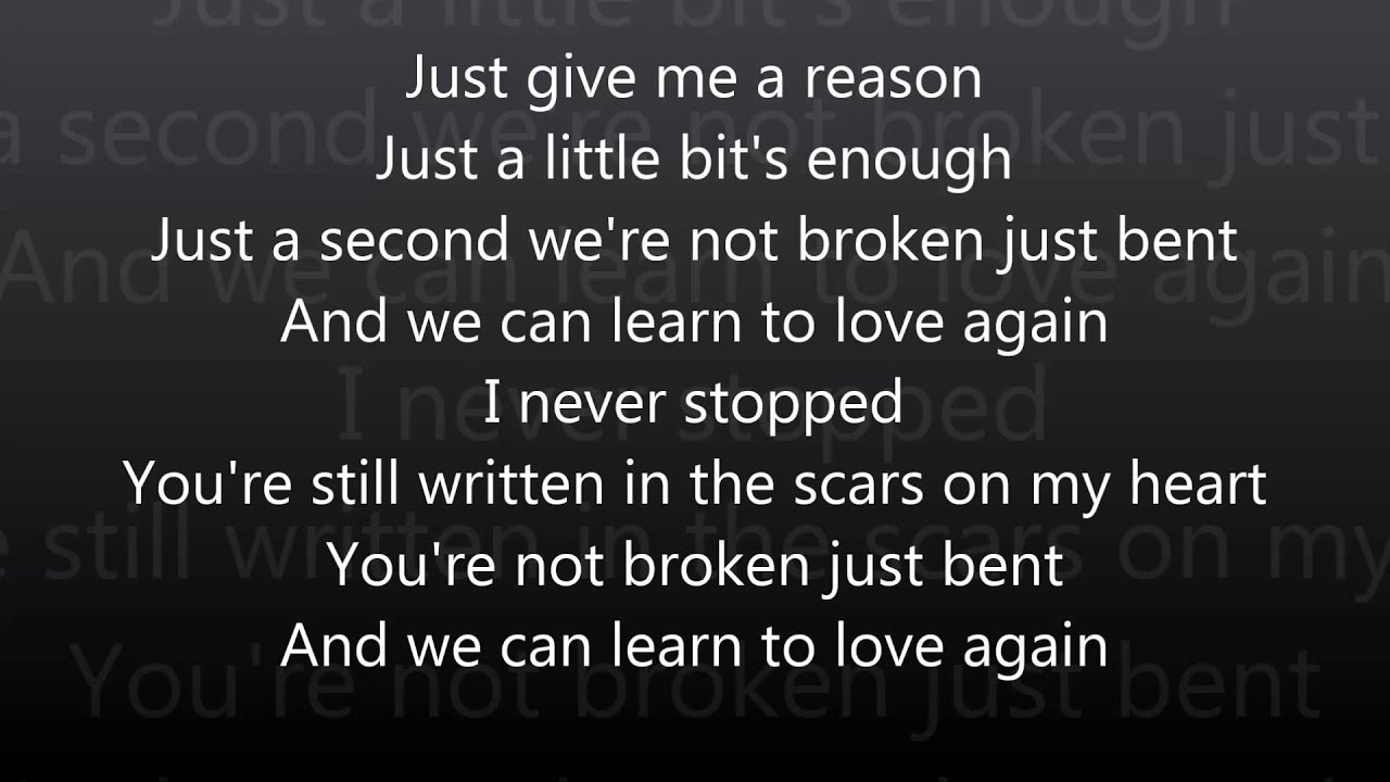 Pink   Just Give Me a Reason   Letra