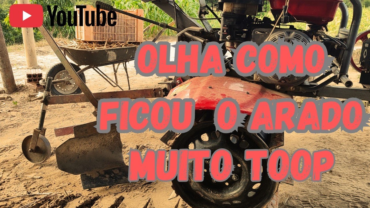 ✅ FIZ MELHORIAS NO ARADO DO TRATORITO E FICOU MUITO BOM (VEJAM)