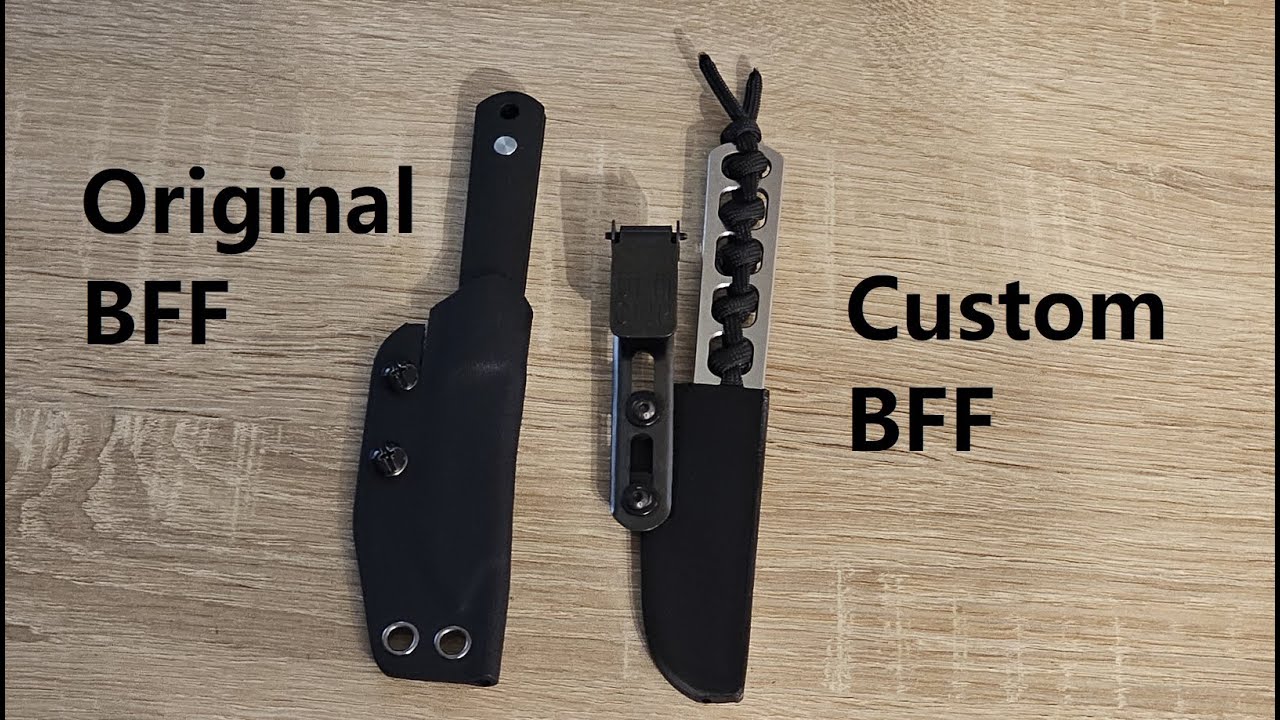Böker BFF Packlite mit Custom Scheide und Paracord Griffschalen