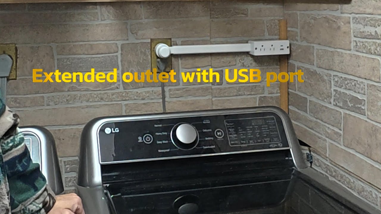 Electrical Outlet Extender Features USB-A,USB-C,2 AC Outlets,Wall Power Socket Expander Stick,Extend