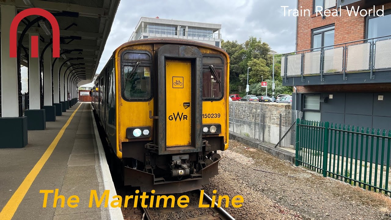 Train Real World - The Maritime Line - Truro to Falmouth, Cornwall