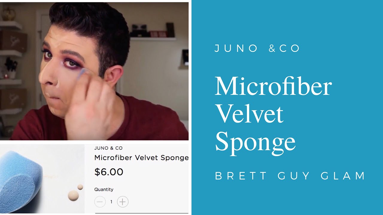 JUNO & CO MICROFIBER VELVET SPONGE | Brett Guy Glam