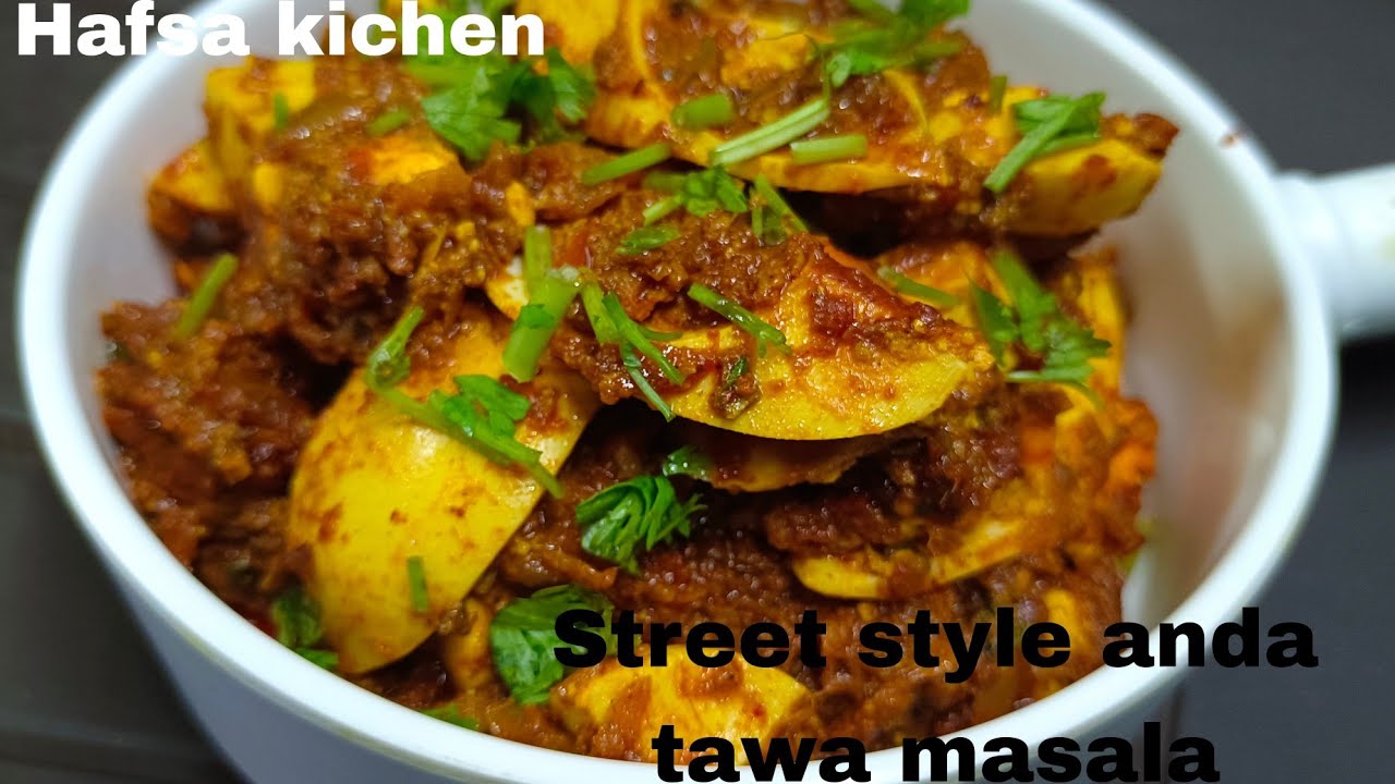Anda Tawa Masala | Egg Tawa Masala | Tawa Anda Masala Recipe | Hafsa Kitchen | Hindi / Urdu