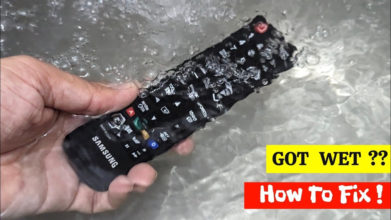 Water Damage? No Problem! How to Fix a TV Remote That Got Wet