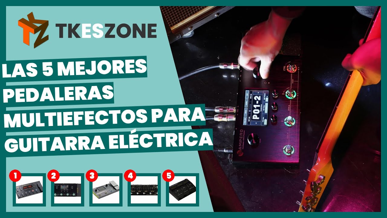 Las 5 mejores pedaleras multiefectos para guitarra el&eacute;ctrica