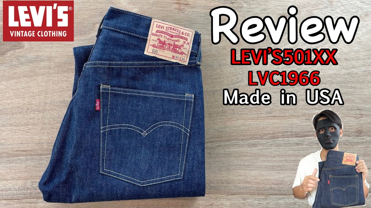 LVC 1966 : รีวิวกางเกงยีนส์ลีวายส์ริมแดง LEVI’S 501xx Big E LVC 1966 Made in USA (Review Denim)