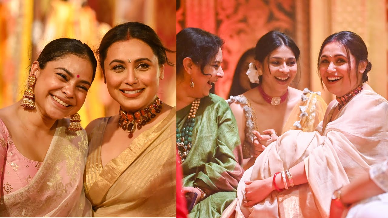 Beautiful Rani Mukherjee at Durga Puja 2023 |Tanishaa Mukerji | Sumona Chakravarti and Many More