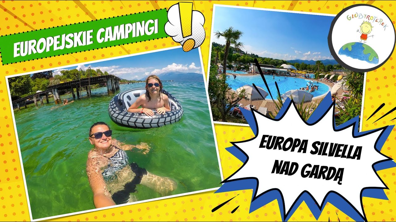 Camping Europa Silvella Garda, Włochy - domki, parcele, baseny, sanitariaty, boiska,plaża i atrakcje