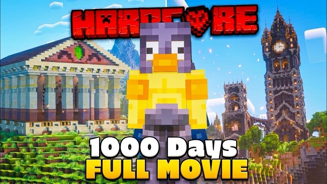 I Survived 1000 Days In Hardcore Minecraft (Full Movie)